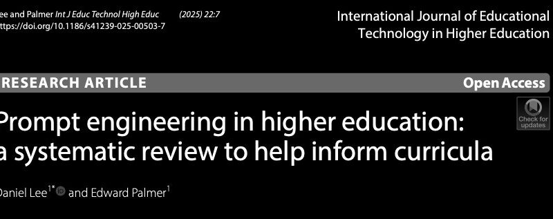 La Ingeniería de Prompts es una habilidad crítica para docentes y estudiantes